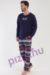 Hosszúnadrágos peace férfi pizsama