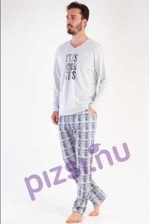 Vienetta Férfi Extra méretű  hosszúnadrágos pizsama 1XL
