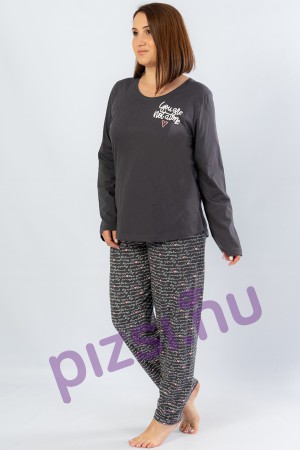Extra méretű hosszúnadrágos női pizsama