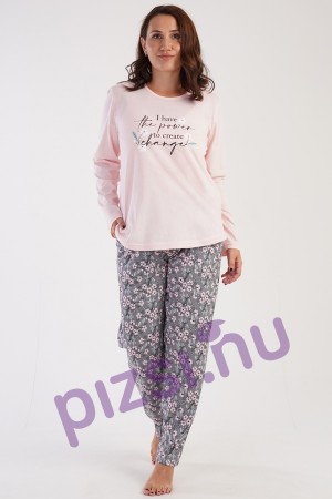 Extra méretű hosszúnadrágos női pizsama