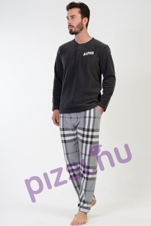 Gazzaz Férfi Extra méretű polár hosszúnadrágos pizsama 2XL