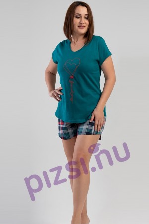Vienetta Női Extra rövidujjú rövidnadrágos pizsama 4XL