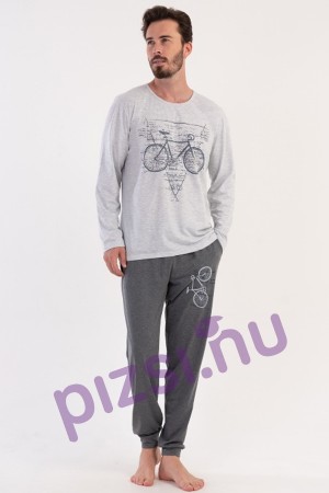 Hosszúnadrágos bringás férfi pizsama