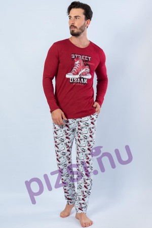 Gazzaz Férfi hosszúnadrágos pizsama L