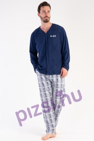 Hosszúnadrágos gombos férfi pizsama