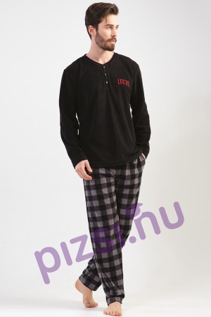 Polár Férfi hosszúnadrágos pizsama M